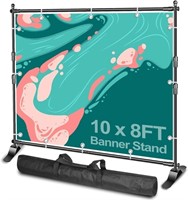 10 x 8ft (W X H) Photo Backdrop Banner Stand