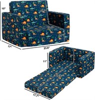 ALIMORDEN 2-in-1 Flip Out Soft Kids Couch
