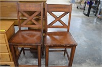Two Counter Height Chairs / Bar Stools