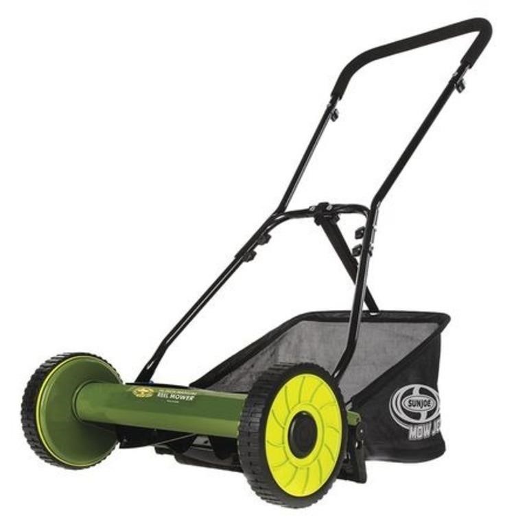 Sun Joe Mj500m Manual Reel Mower W/ Grass Catcher