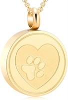 Hearbeingt Pet Cremation Jewelry for Ashes Paw