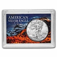 2023 1 Oz Silver Eagle Rocky Mountain Design