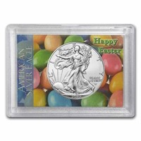 2023 1 Oz Silver Eagle Happy Easter Design