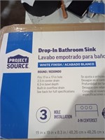 Project Source Drop In Bathroom Sink