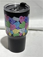 $26.00 Candy Hearts Stainless Steel Travel Mug