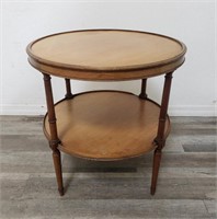 Vintage Johan Tapp two-tiered round side table