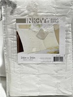 $50.00 INK + IVY Camila Quilted Euro Sham  26in X