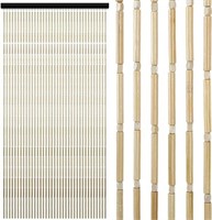 Leinuosen Natural Bead Curtains Bamboo Screen 60