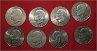 (8) 1972D Eisenhower Dollars