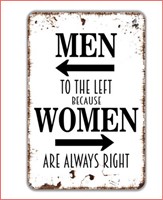 Men To The Left Because Women Are Always Right