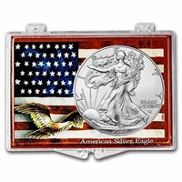 2023 1 Oz Silver Eagle American Flag & Eagle Theme
