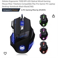 Zelotes Ergonomic Optical Wired Gaming Mouse
