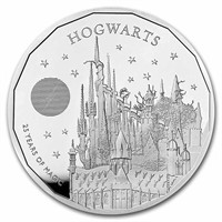 2023 1 Oz Silver Hogwarts £2 Silver Proof Coin