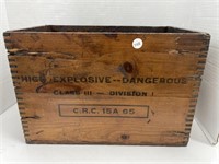 Refinished Dovetail Explosives Crate