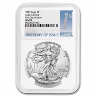 2023 1 Oz Silver Eagle Ms-70 Ngc First Day Issue