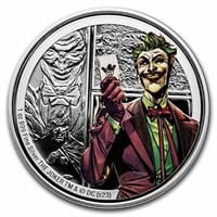 2023 Niue 1 Oz Silver Coin $2 Dc Villain The Joker