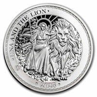 2023 2 Oz Silver £2 Una And The Lion Proof