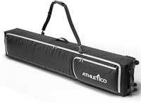 Athletico Rolling Double Ski Bag - Padded Ski Bag
