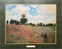 Claude Monet POPPIES Lithograph Art