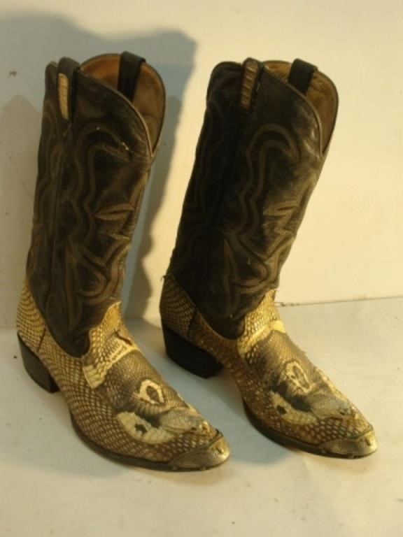 Snake Skin Boots - unknown Size