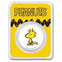 Peanuts Woodstock 1 Oz Colorized Silver Round