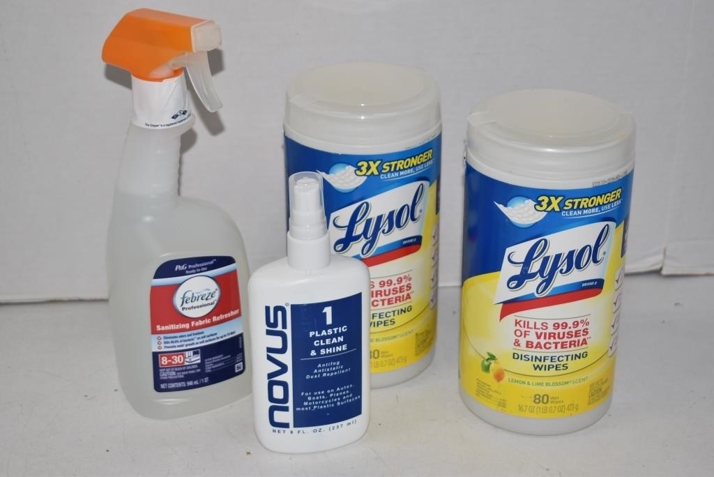 New Cleaning and Disinfecting Supplies