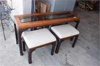 Table and  Two Stools