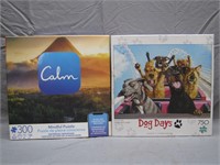 2 Fun & Calming Puzzles W/All Pieces