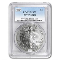 1 Oz Pcgs Certified Silver American Eagle
