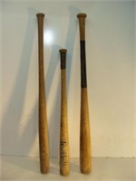 Three Older Wooden Bats