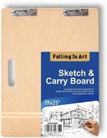 Falling In Art 19x25 Sketch Board, Drawing Tote