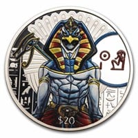 2023 S. Leone 2oz Silver Egyptian Gods: Ra Colored