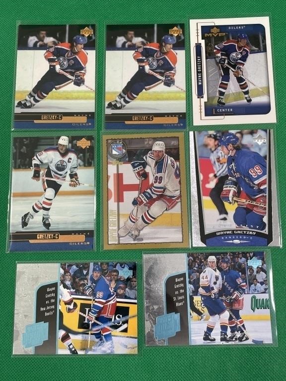 Lot Wayne Gretzky hockey cards upper deck