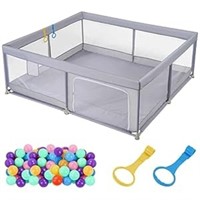 Baby Playpen 79'' X 71'' Extra Large Playpen For