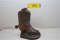 Vintage Roy Rogers Boot Bank. Bottom Piece Missing