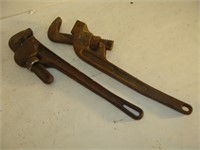 RIDGE Off Set and FULLER Pipe Wrenches