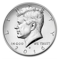2016-d Kennedy Half Dollar Bu