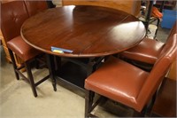 Pub Height Table and Four Chairs
