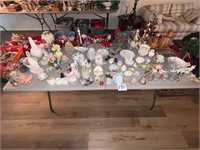 Large Table Deal Lot of Small Home Decor