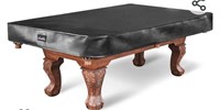 Billiard Pool Table Cover Leatherette Black 8'