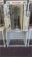 Large Poster Rack w/ 49 Posters