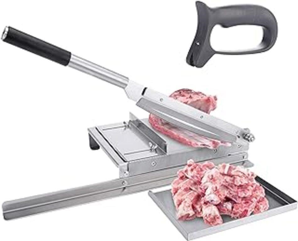 Bavnnro Meat Slicer Manual Ribs Meat Chopper Bone