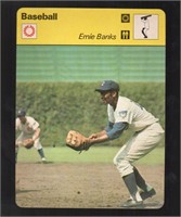 1977 Ernie Banks Chicago Cubs MLB Sportscaster Bas