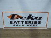 Metal DEKA Battery SIgn