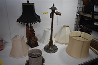 Two Lamps & Lamp Shades