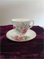 Royal Victorian Bone China Tea Cup and Saucer Set