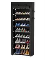 Zimtown 10-Tier Shoe Rack with Dustproof Cover Clo