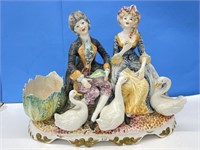Large Capodimonte Made In Italy Figurine With