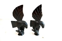 Wood Carved Birds w/ Fish In Talon, Etc.