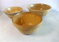 Early Stoneware Mixing Bowls